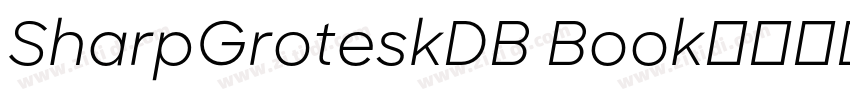 SharpGroteskDB Book字体转换